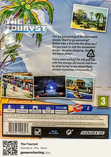 The Touryst PlayStation 4, PAL box back