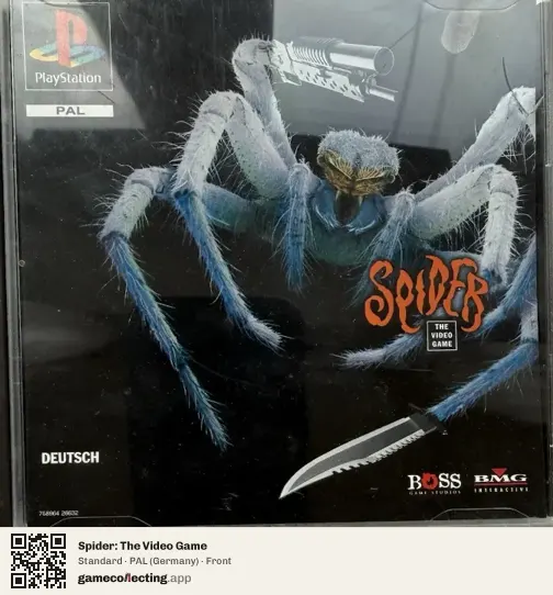 Spider: The Video Game PlayStation, Germany box front