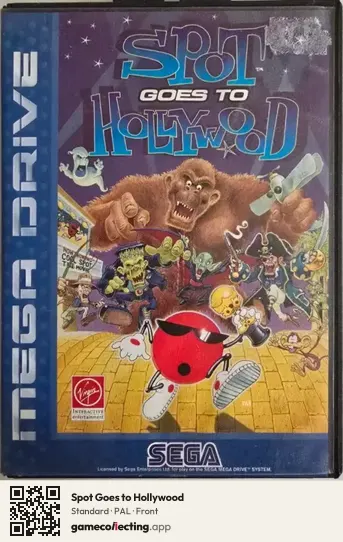 Spot Goes to Hollywood Sega Mega Drive / Genesis, PAL box front