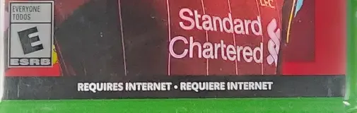 FIFA 20, the ESRB box on its front