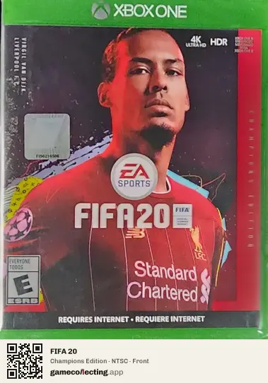 FIFA 20 Xbox One, NTSC box front