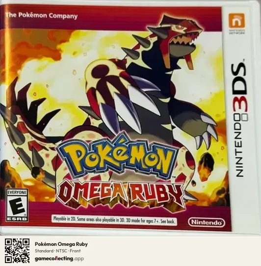 Pokémon Omega Ruby Nintendo 3DS, NTSC box front