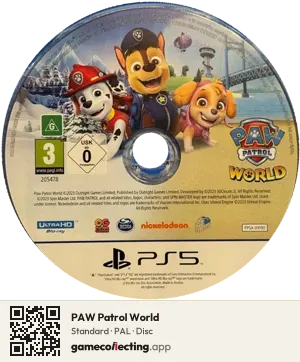 PAW Patrol World PlayStation 5, PAL disc