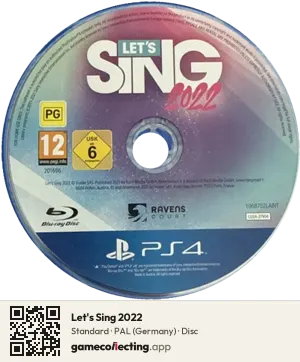 Let's Sing 2022 PlayStation 4, PAL disc