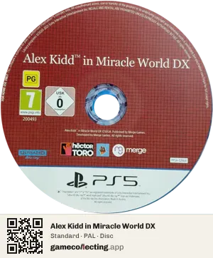 Alex Kidd in Miracle World DX PlayStation 5, PAL disc