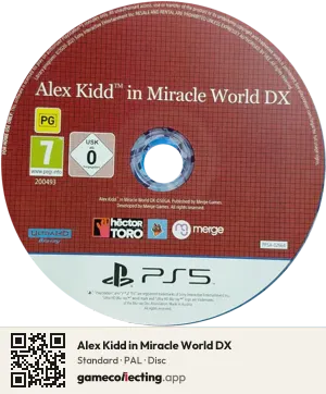 Alex Kidd in Miracle World DX PlayStation 5, PAL disc
