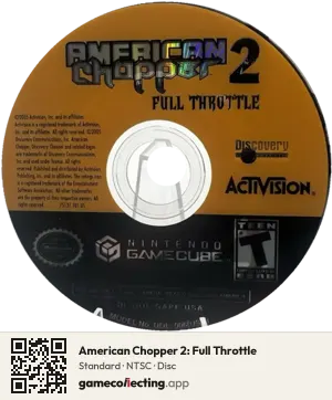 American Chopper 2: Full Throttle Nintendo GameCube, NTSC disc