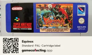 Equinox Super Nintendo Entertainment System, PAL cartridge label