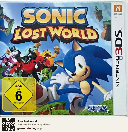 Sonic Lost World Nintendo 3DS, Germany box front
