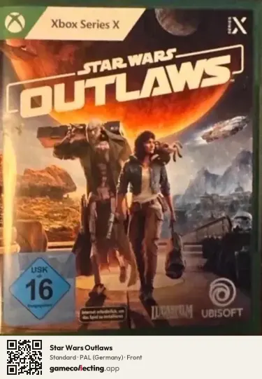 Star Wars Outlaws Xbox Series X, Germany box front