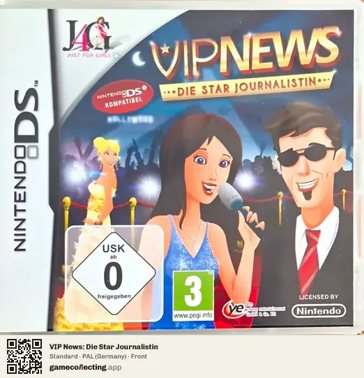 VIP News: Die Star Journalistin Nintendo DS, Germany box front