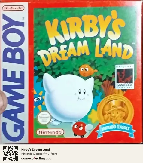 Kirby's Dream Land Game Boy, PAL box front