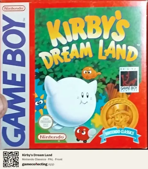 Kirby's Dream Land Game Boy, PAL box front
