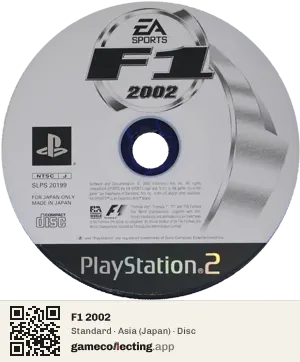 F1 2002 PlayStation 2, Asia disc