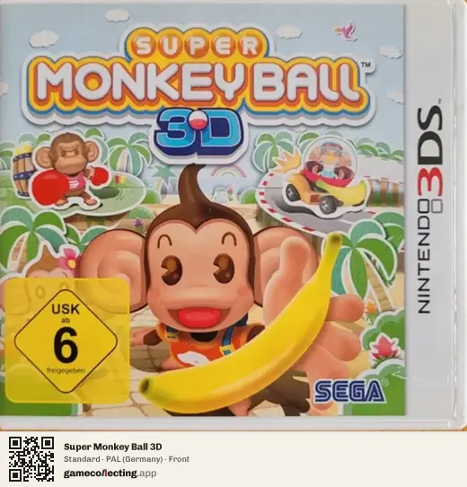 Super Monkey Ball 3D Nintendo 3DS, Germany box front
