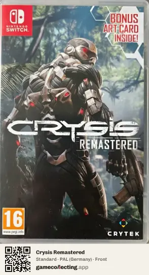 Crysis Remastered Nintendo Switch, Germany box front