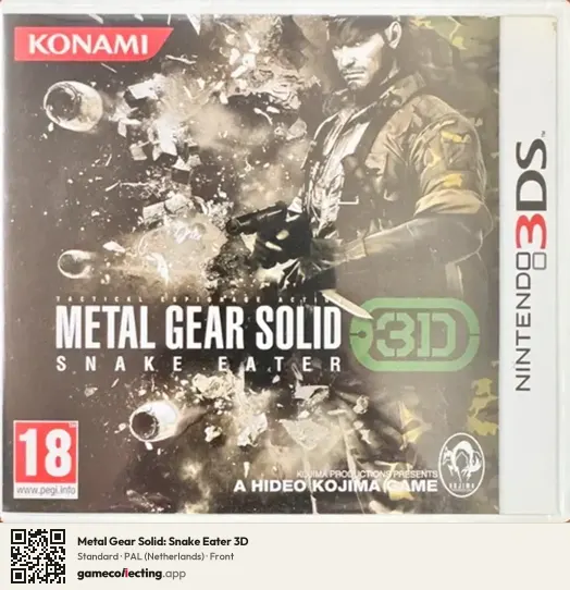 Metal Gear Solid: Snake Eater 3D Nintendo 3DS, Netherlands box front