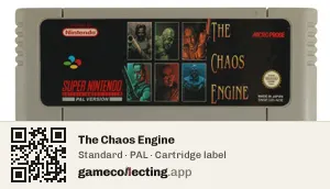 The Chaos Engine Super Nintendo Entertainment System, PAL cartridge label