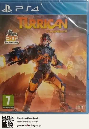 Turrican Flashback PlayStation 4, PAL box front