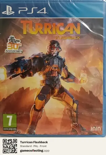 Turrican Flashback PlayStation 4, PAL box front