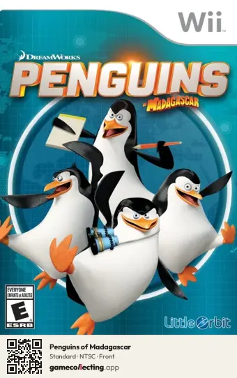 Penguins of Madagascar Nintendo Wii, NTSC box front