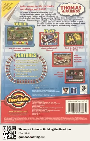 Thomas & Friends: Building the New Line Computer, PAL box back