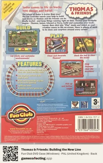 Thomas & Friends: Building the New Line Computer, United Kingdom box back
