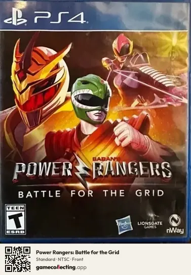 Power Rangers: Battle for the Grid PlayStation 4, NTSC box front