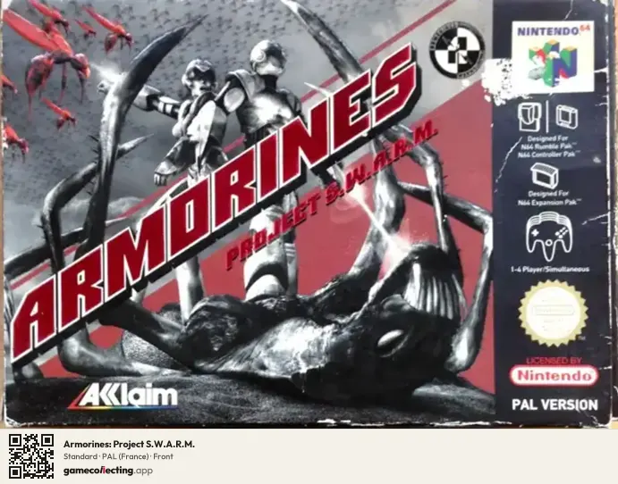 Armorines: Project S.W.A.R.M. Nintendo 64, France box front