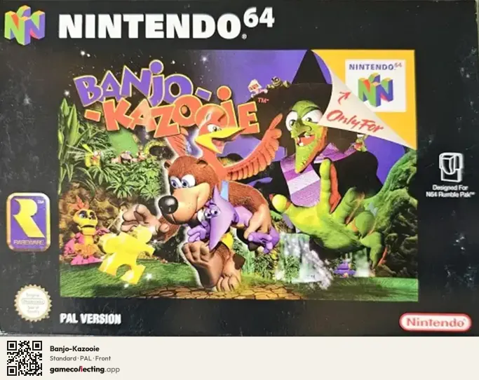 Banjo-Kazooie Nintendo 64, PAL box front