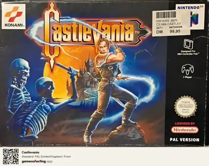 Castlevania Nintendo 64, United Kingdom box front