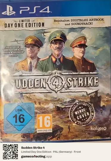 Sudden Strike 4 PlayStation 4, Germany box front