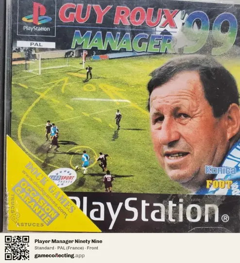 Player Manager Ninety Nine PlayStation, France box front