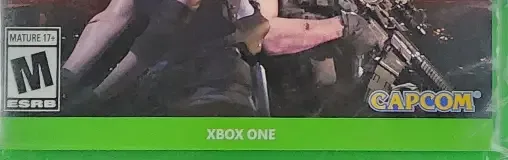 Resident Evil 3, the ESRB box on its front