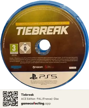 Tiebreak PlayStation 5, PAL disc