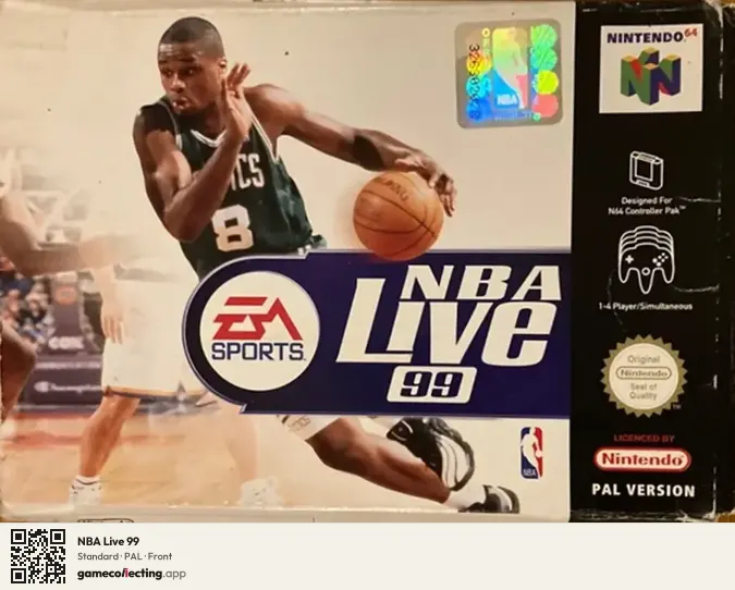 NBA Live 99 Nintendo 64, PAL box front