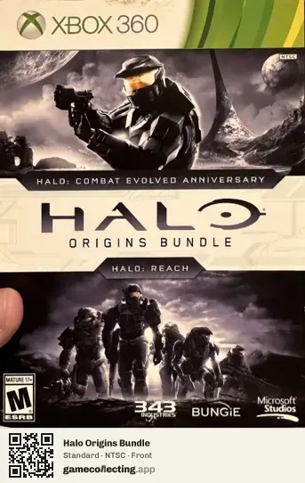 Halo Origins Bundle Xbox 360, NTSC box front