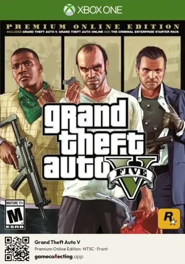 Grand Theft Auto V Xbox One, NTSC box front