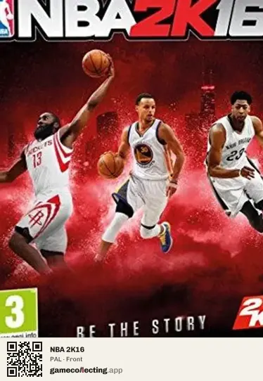NBA 2K16 Xbox 360, PAL box front