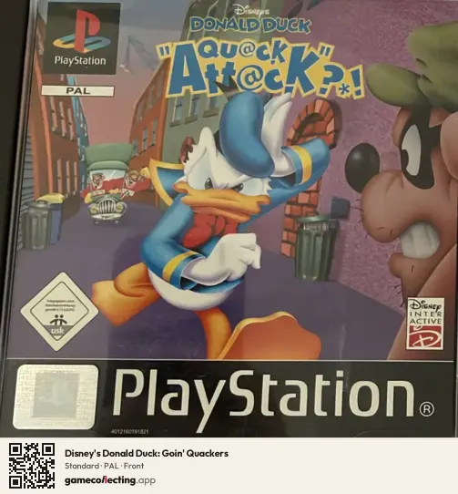 Disney's Donald Duck: Goin' Quackers PlayStation, PAL box front