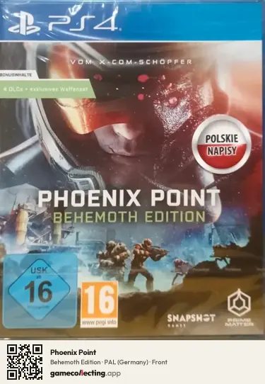 Phoenix Point PlayStation 4, Germany box front