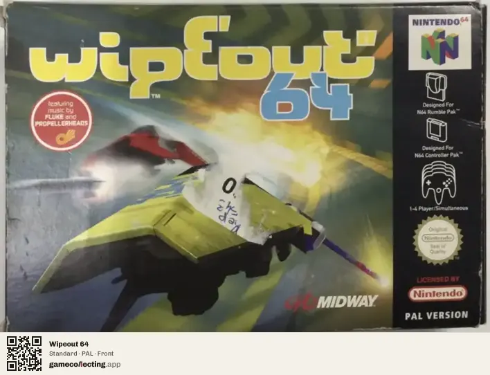 Wipeout 64 Nintendo 64, PAL box front