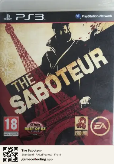 The Saboteur PlayStation 3, France box front