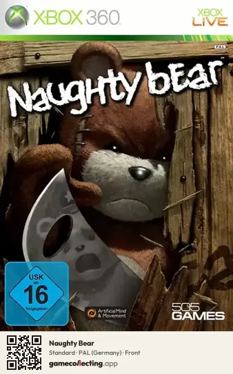 Naughty Bear Xbox 360, Germany box front