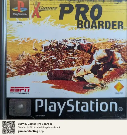 ESPN X-Games Pro Boarder PlayStation, United Kingdom box front
