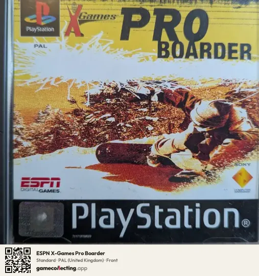 ESPN X-Games Pro Boarder PlayStation, United Kingdom box front
