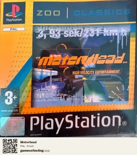 Motorhead PlayStation, PAL box front