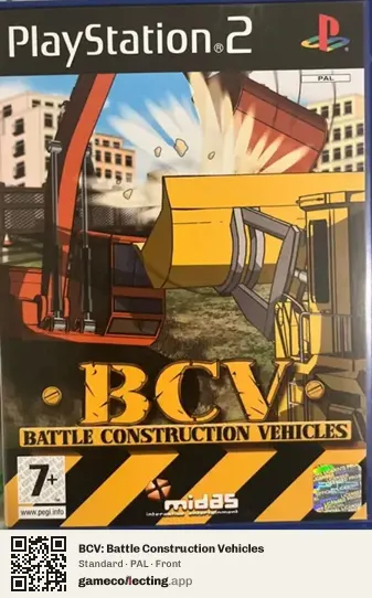 BCV: Battle Construction Vehicles PlayStation 2, PAL box front