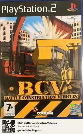 BCV: Battle Construction Vehicles PlayStation 2, PAL box front