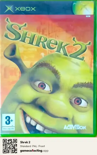 Shrek 2 Xbox, PAL box front